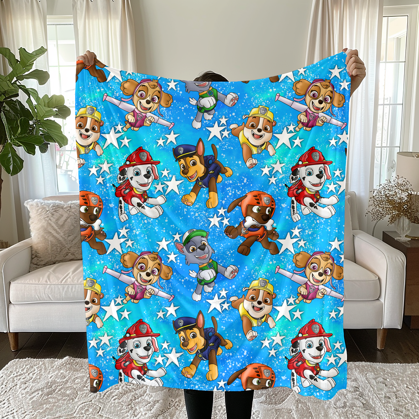 Puppy Patrol Plush Blanket