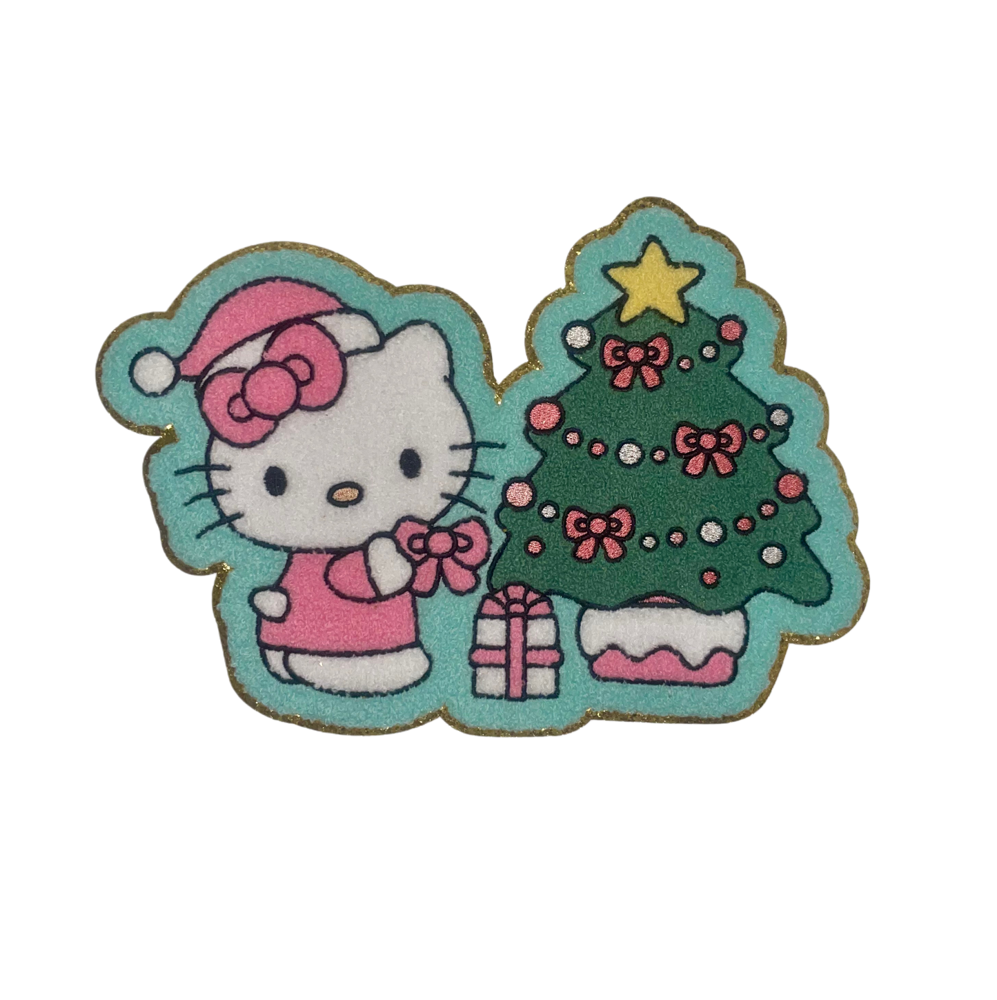 Kitty Xmas - Chenille Patch