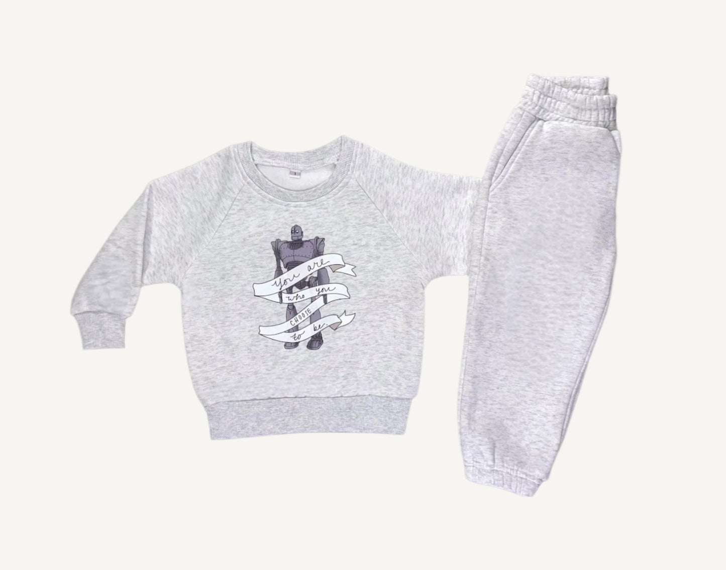 Kids Sweat Set - Light Gray